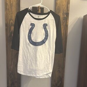 NFL juniors Raglan Sleeve Shirt - Black and White and colts